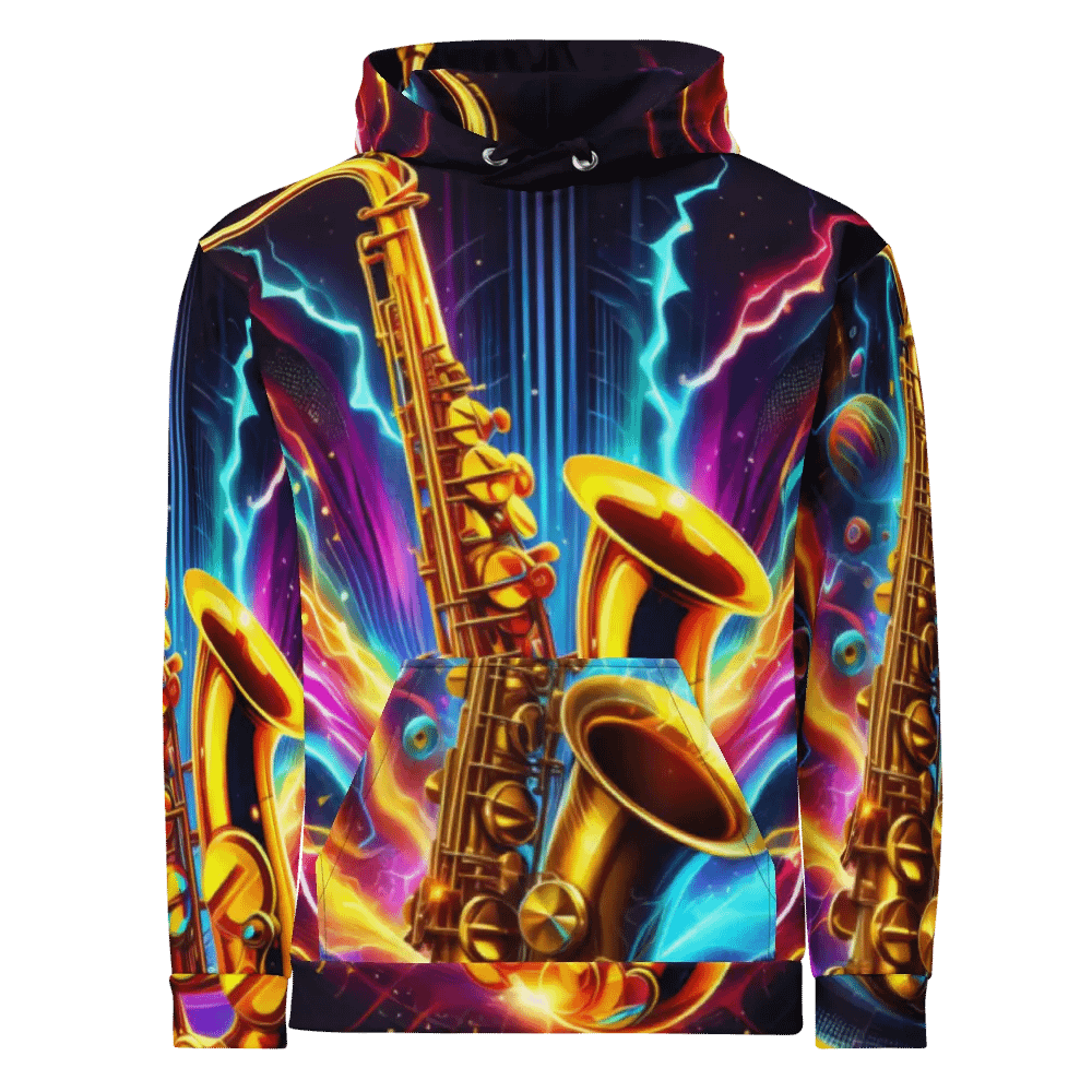 Saxophone Musical Instrument - All-Over Unisex Hoodie #21 product image (10)