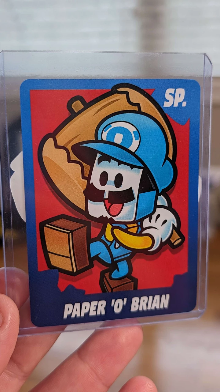 Paper 'O' Brian Prototype Autographed Collectible Card product image (1)