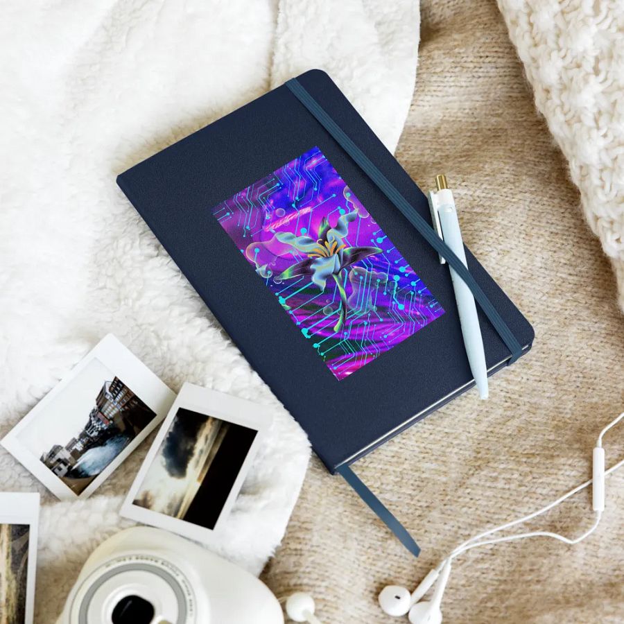 Cyber Flora Hardcover Journal Lily Circuitry Hardcover Journal for techi gent or lady son daughter product image (10)