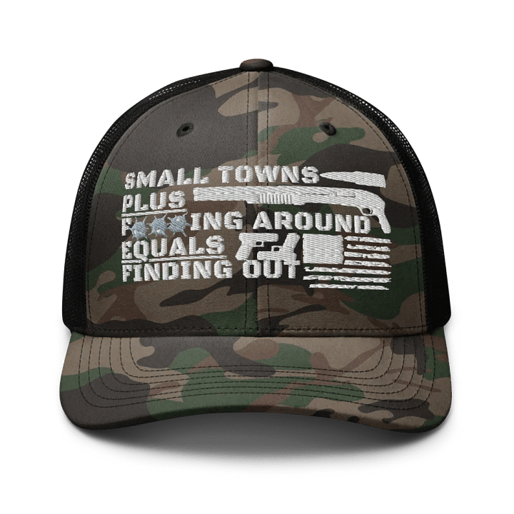 Small Towns + FA = FO Camo Trucker Hat product image (1)