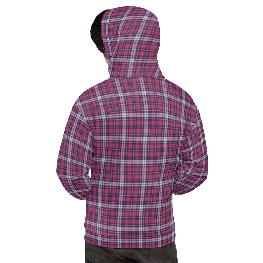 Bright Purple Plaid Hoodie product image (9)