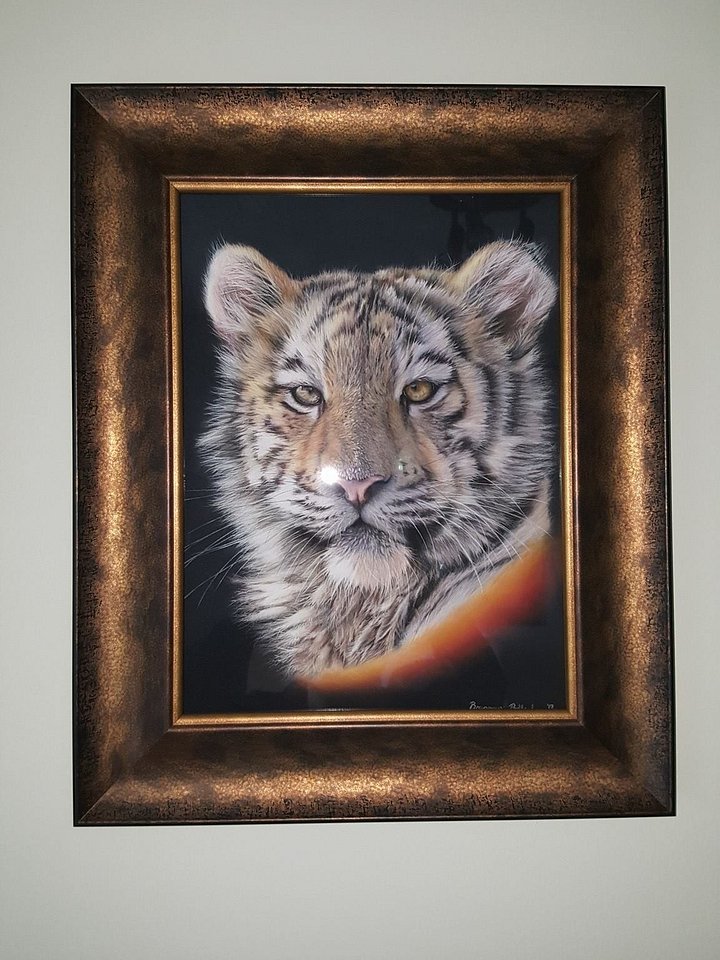 Zima ~ Original Framed Pastel Portrait product image (1)