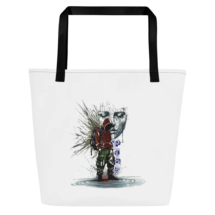 PTSD: Silent Struggle Large Tote Bag w/ Pocket product image (1)