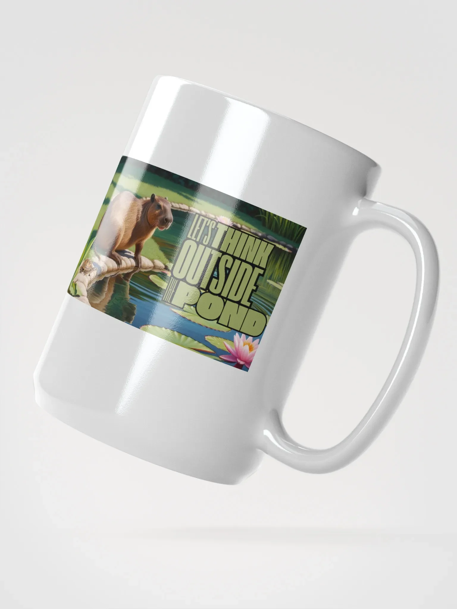 Thinking Outside the Pond Glossy Mug product image (2)