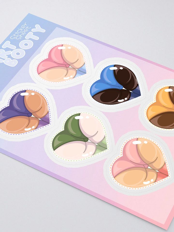 Heart Booty Sticker Sheet product image (2)