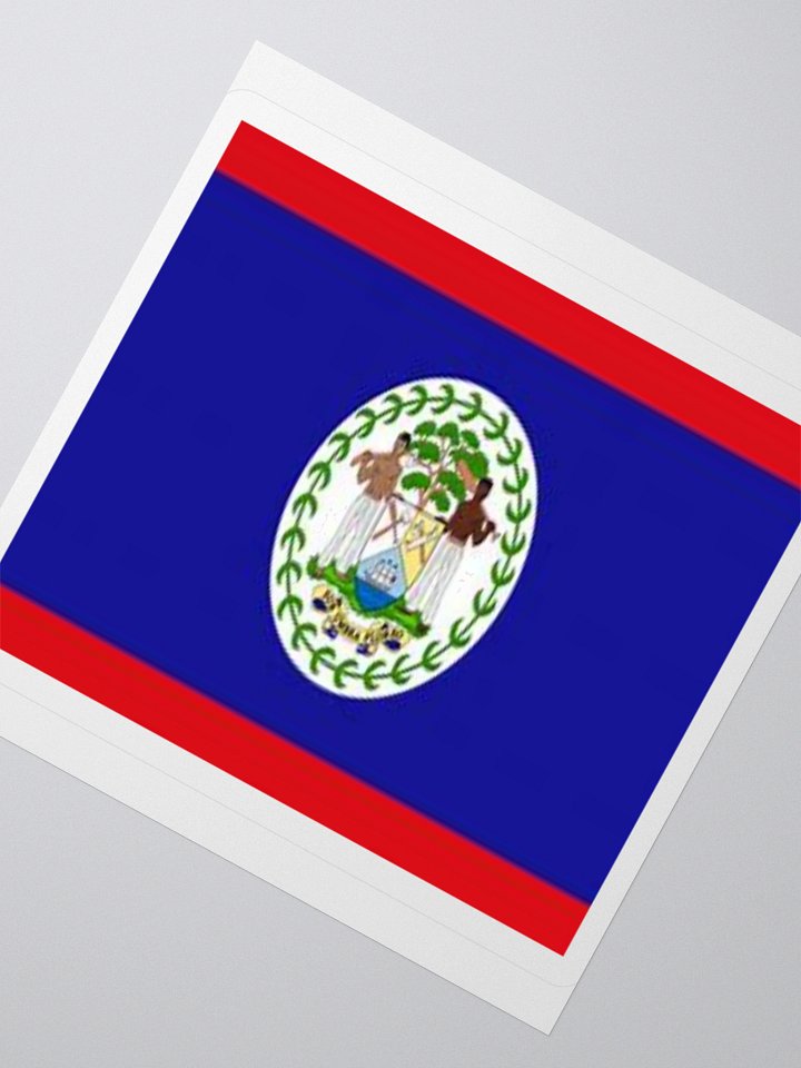 Exclusive Belize Flag Kiss-Cut Stickers - High-Quality Vinyl, Multiple Sizes product image (6)
