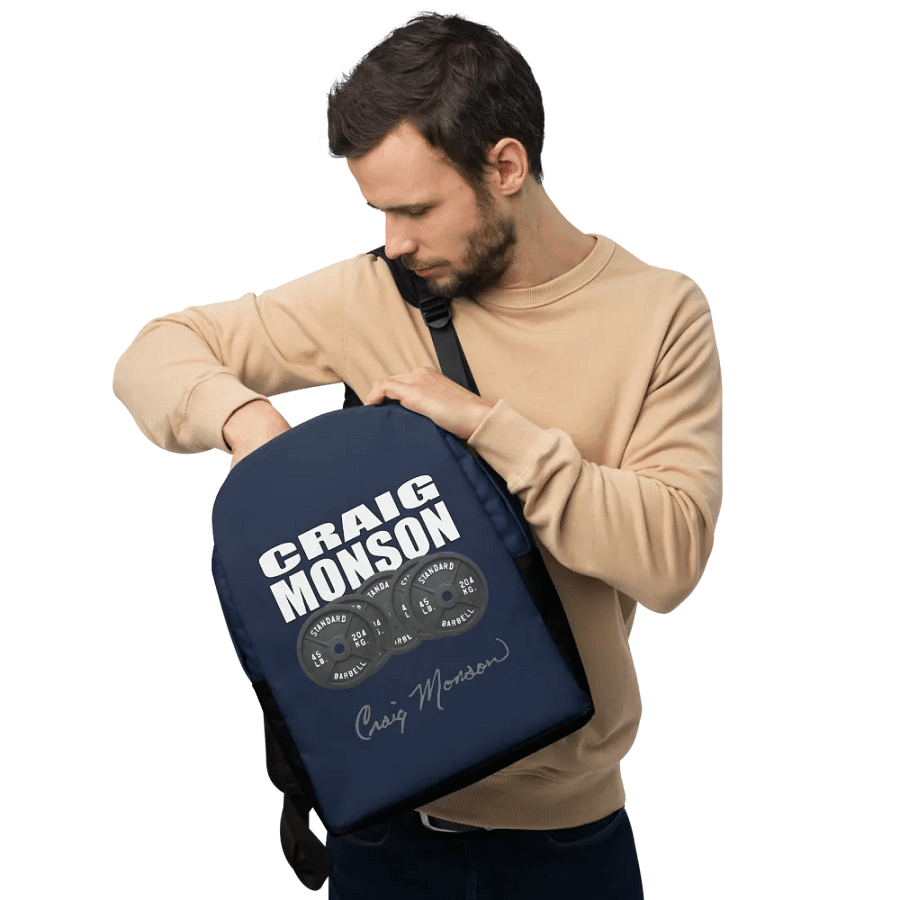 Craig Monson Barbell Signature Series Backpack (Navy Blue) product image (9)