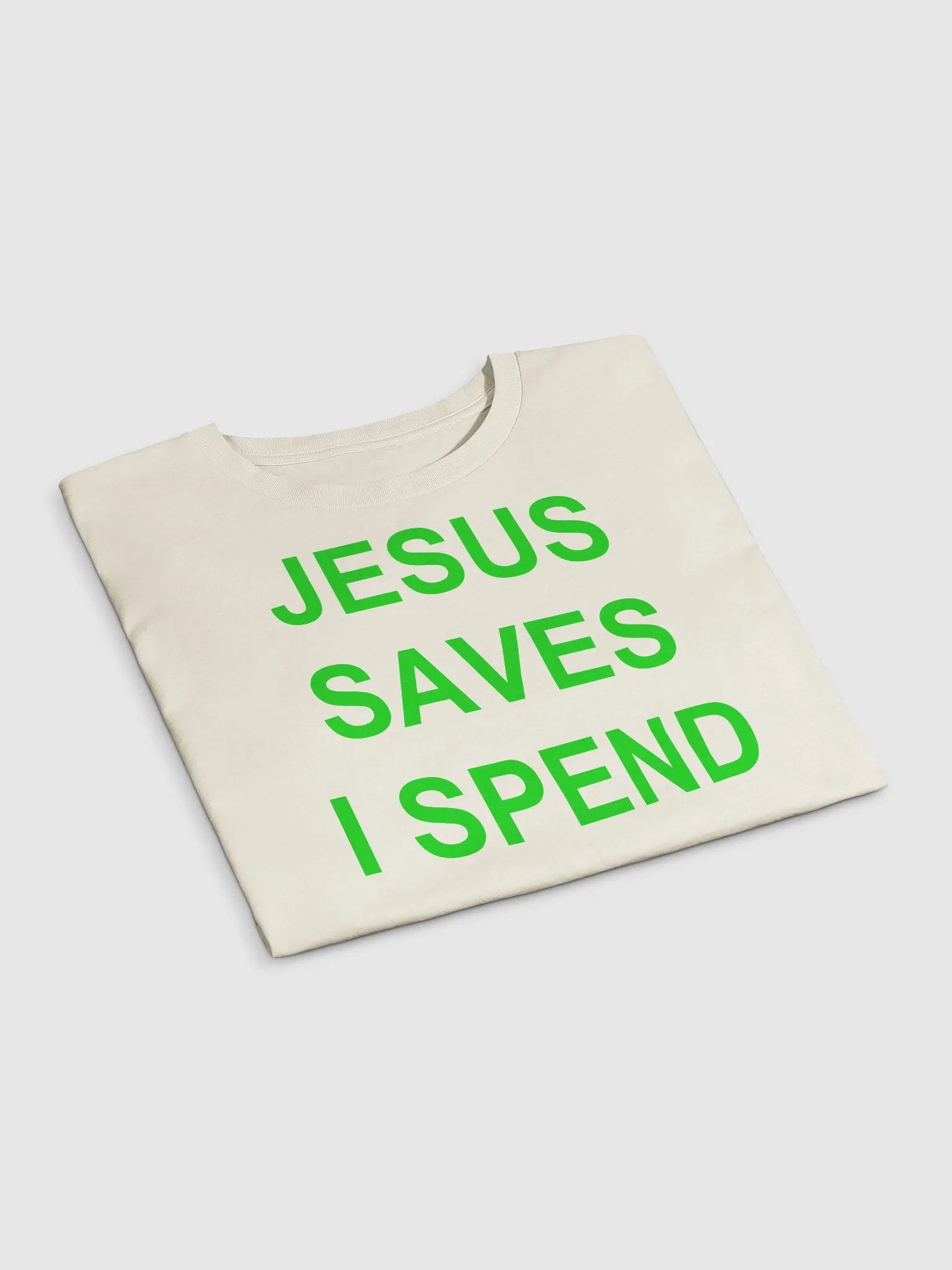 JESUS SAVES I SPEND Crop Top product image (43)