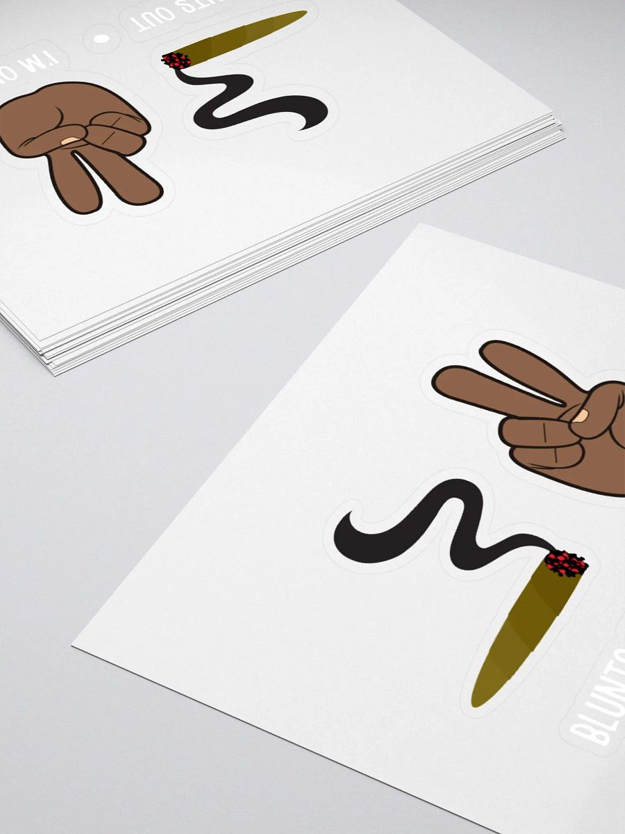 "Blunts Out, Im Out" Cut Stickers product image (4)