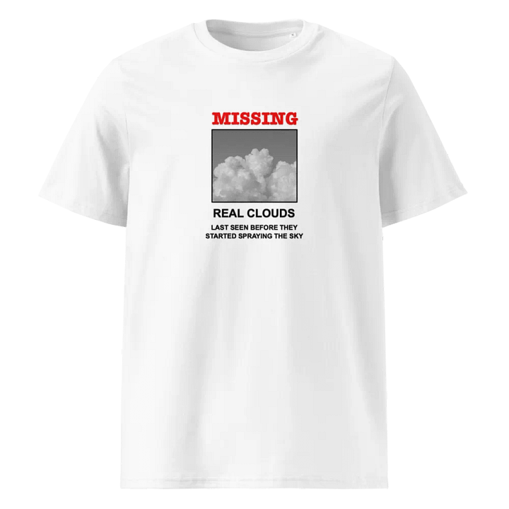 Missing: Real Clouds - Organic Cotton Short Sleeve T-Shirt product image (1)