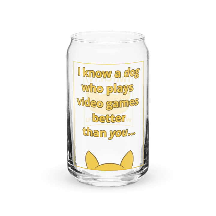 Doopsters - I know a Dog Gamer - Can-Shaped Glass product image (1)
