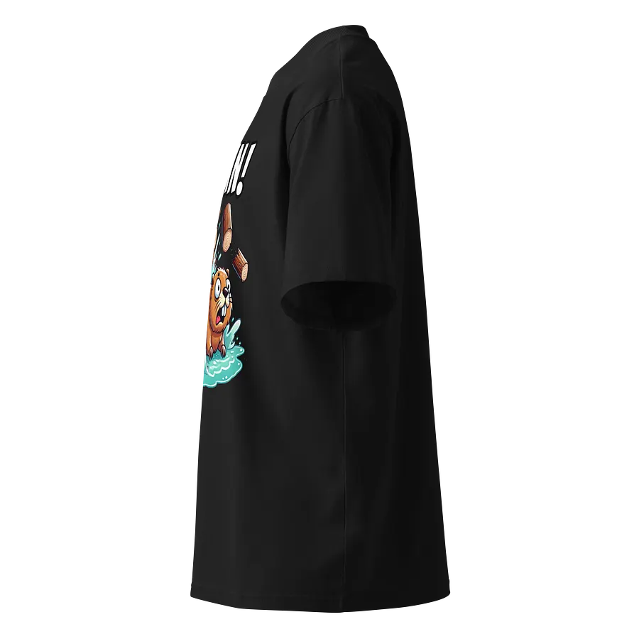 DAMN! Bad Luck Beaver - Funny Meme T-Shirt - Stanley/Stella Unisex Organic Oversized T-Shirt SATU020 product image (4)