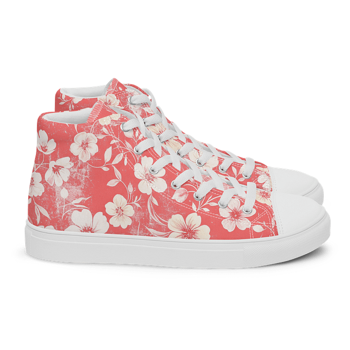 Vintage Floral High Top Canvas Shoes product image (2)