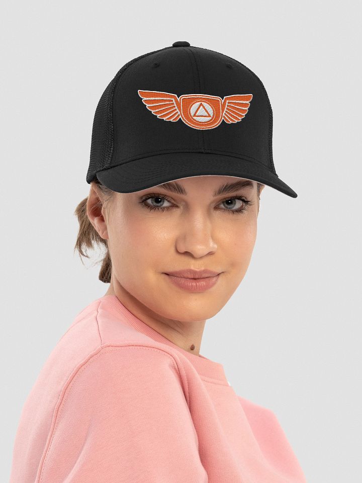 Guardian Angel Wings Trucker Hat with Orange Color Accent product image (2)