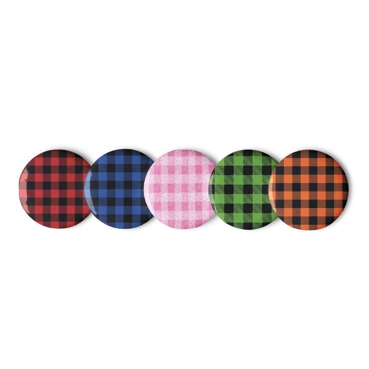 "Flannel Funk" Pin Button Set (5-Piece) product image (1)