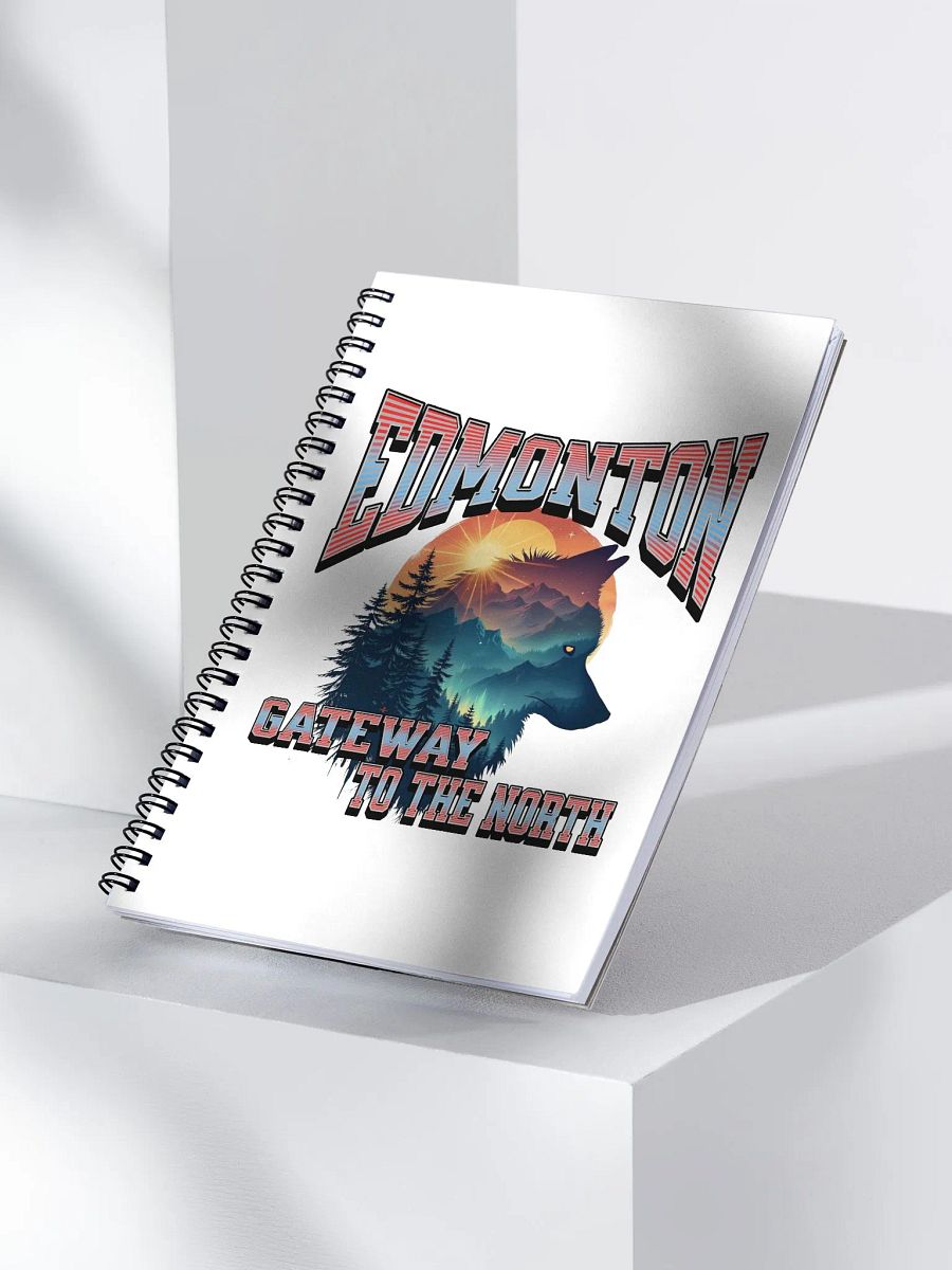 Edmonton Gateway to the North Wolf Spiral Notebook product image (3)