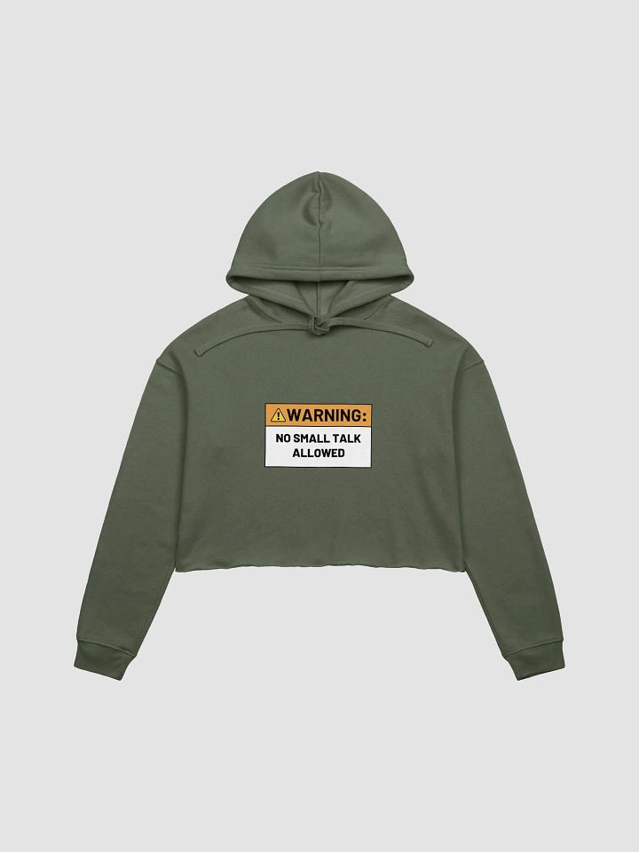 NO SMALL TALK ALLOWED cropped hoodie product image (18)