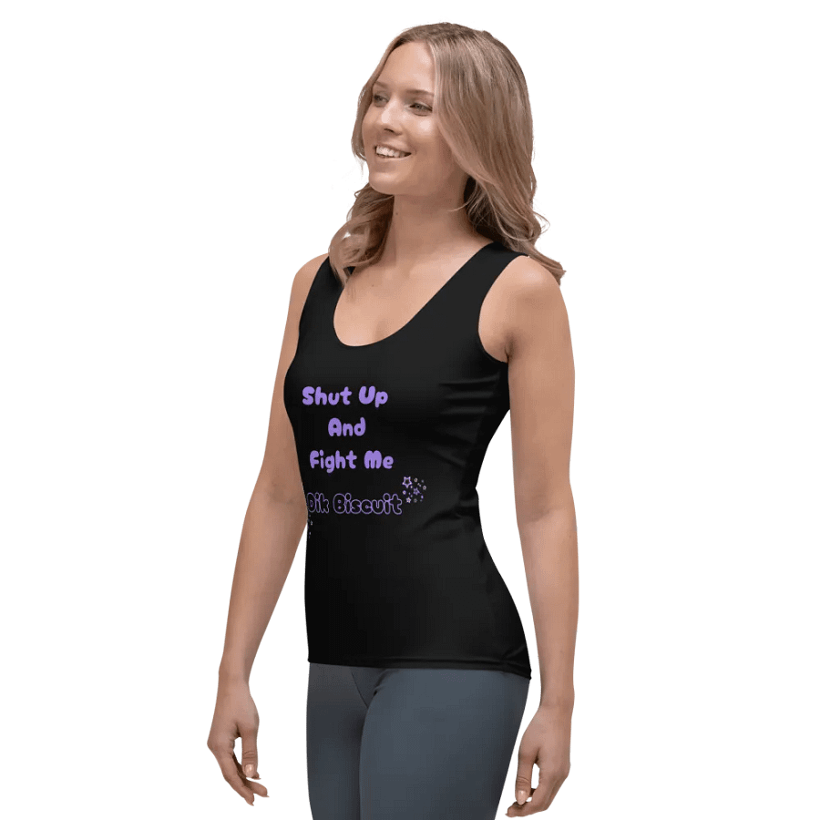 Fight Me Dik Biscuit Tank - Purple product image (5)