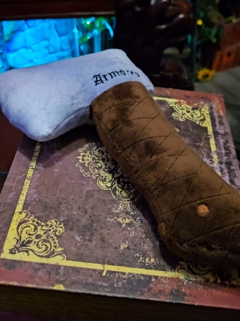 The Armored Kingdom Barkbreaker Axe Squeaky Dog Chew Toy product image (3)