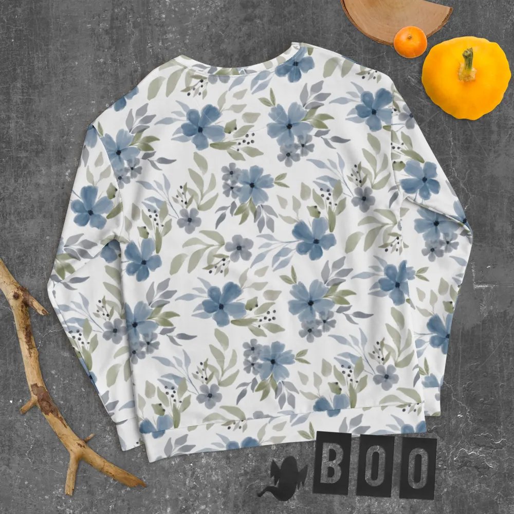 Blue Blossom Bliss Recycled Sweatshirt product image (11)