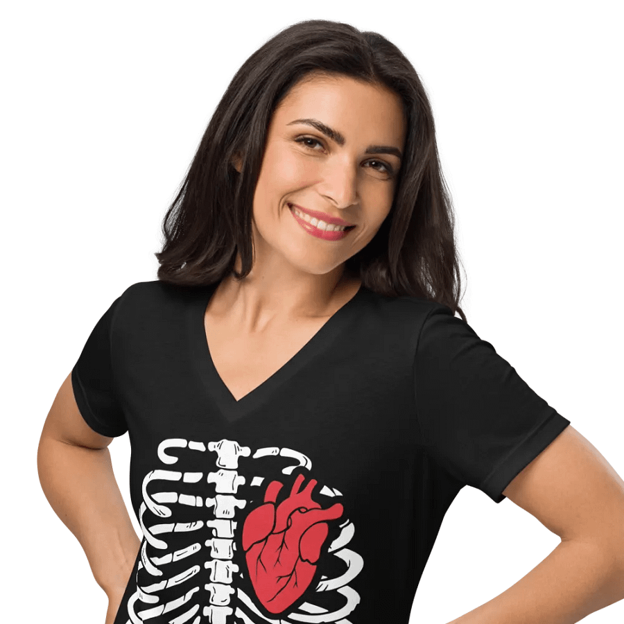 My Heart Is In My Chest V2 - Women's Relaxed V-Neck T-Shirt product image (10)