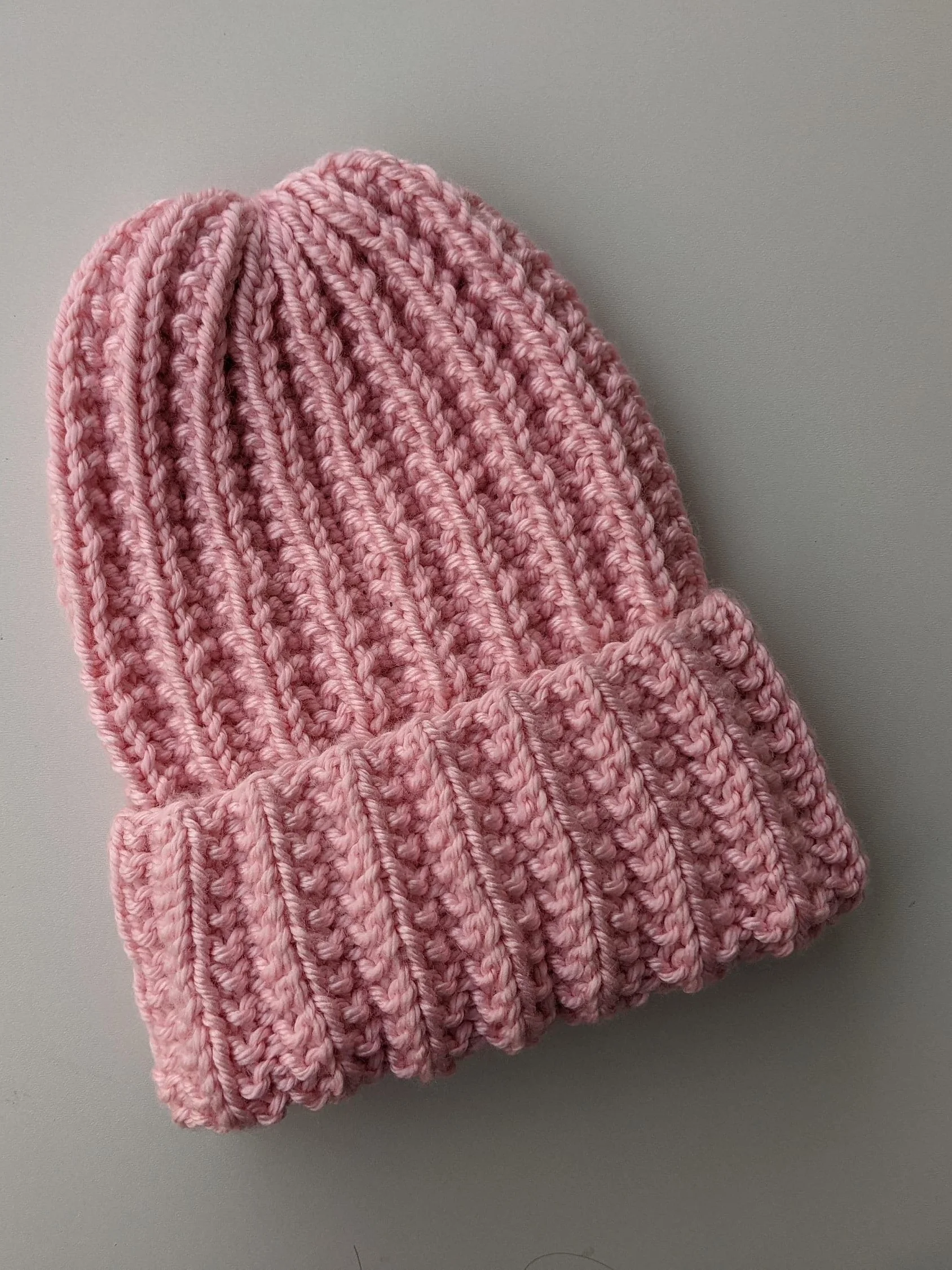 Unisex Ribbed Knit Hat Pattern for Men & Women product image (2)