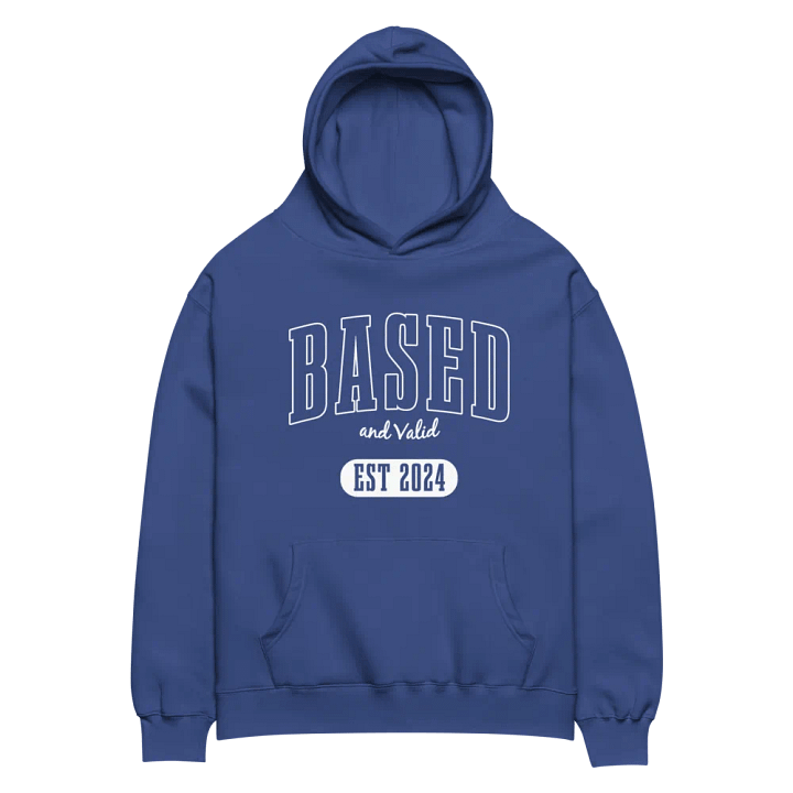 Based and Valid Hoodie - Navy product image (2)