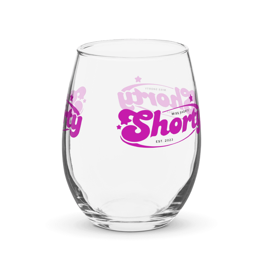 Bold Pink Star Shorty Wine Glass product image (3)