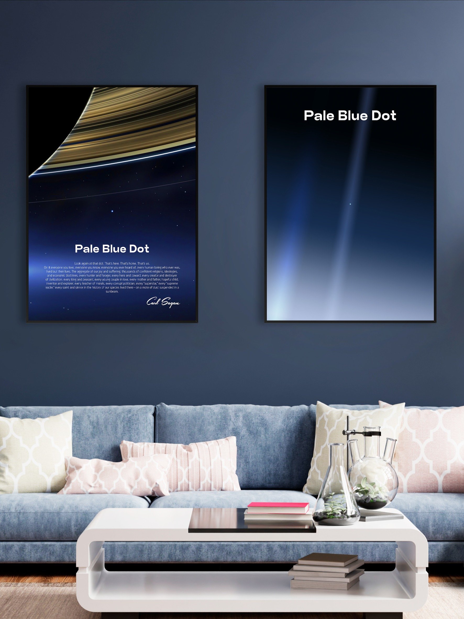 Pale Blue Dot poster, NASA Cassini, Saturn, 2013 — Space poster product image (2)