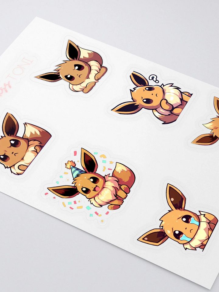 Eevee sticker sheet 1 product image (2)
