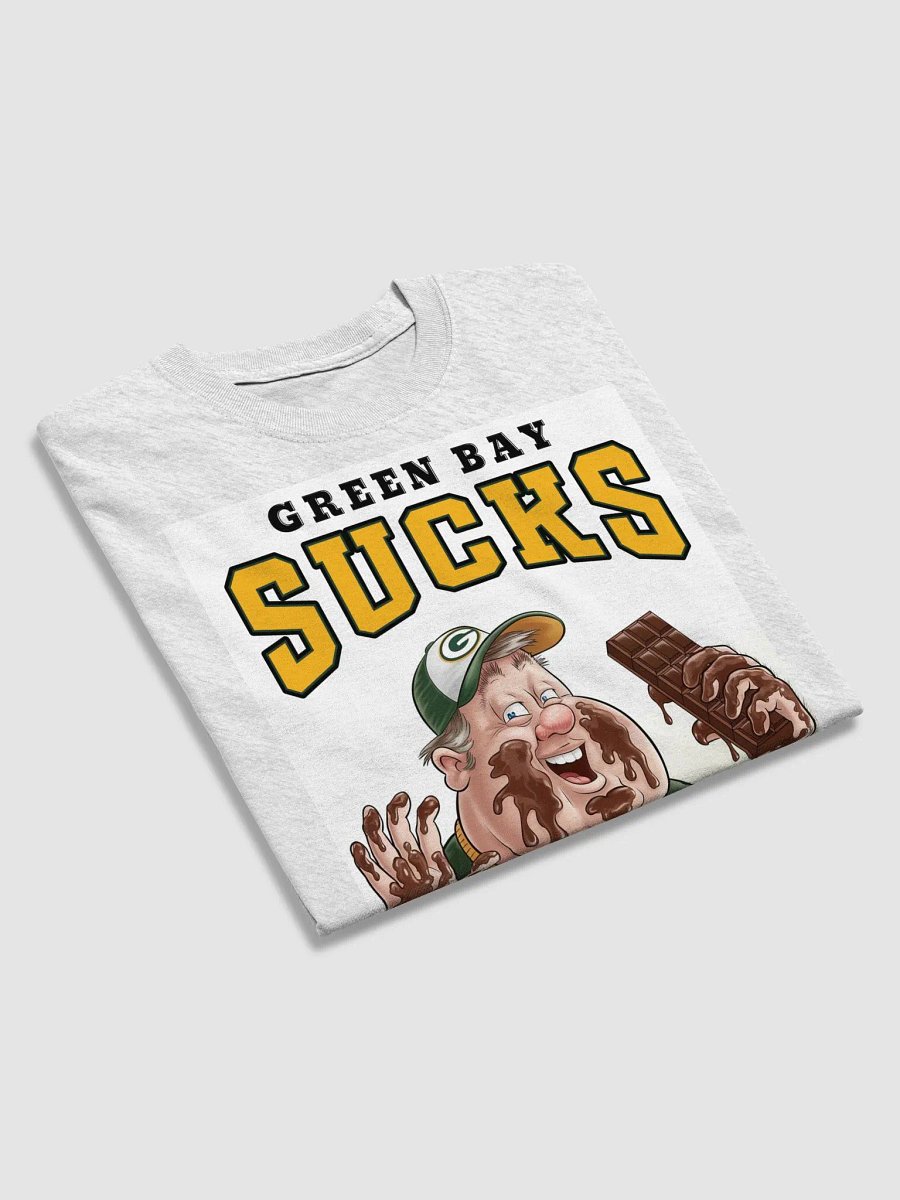 Green Bay Sucks Cartoon Fudge Packers T-Shirt | NFL Rivals Locker | Green Bay Packers | Trash Fanz product image (4)