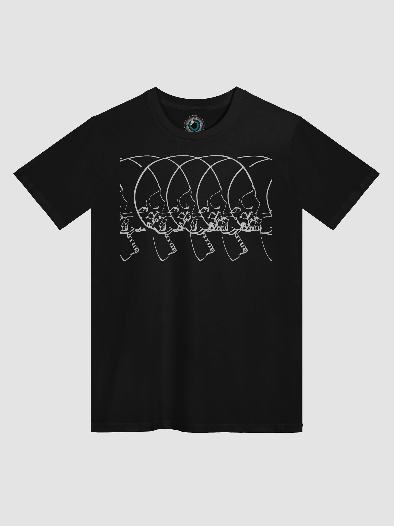 SKULL 3D OPTICAL ILLUSION T-SHIRT UNISEX product image (1)