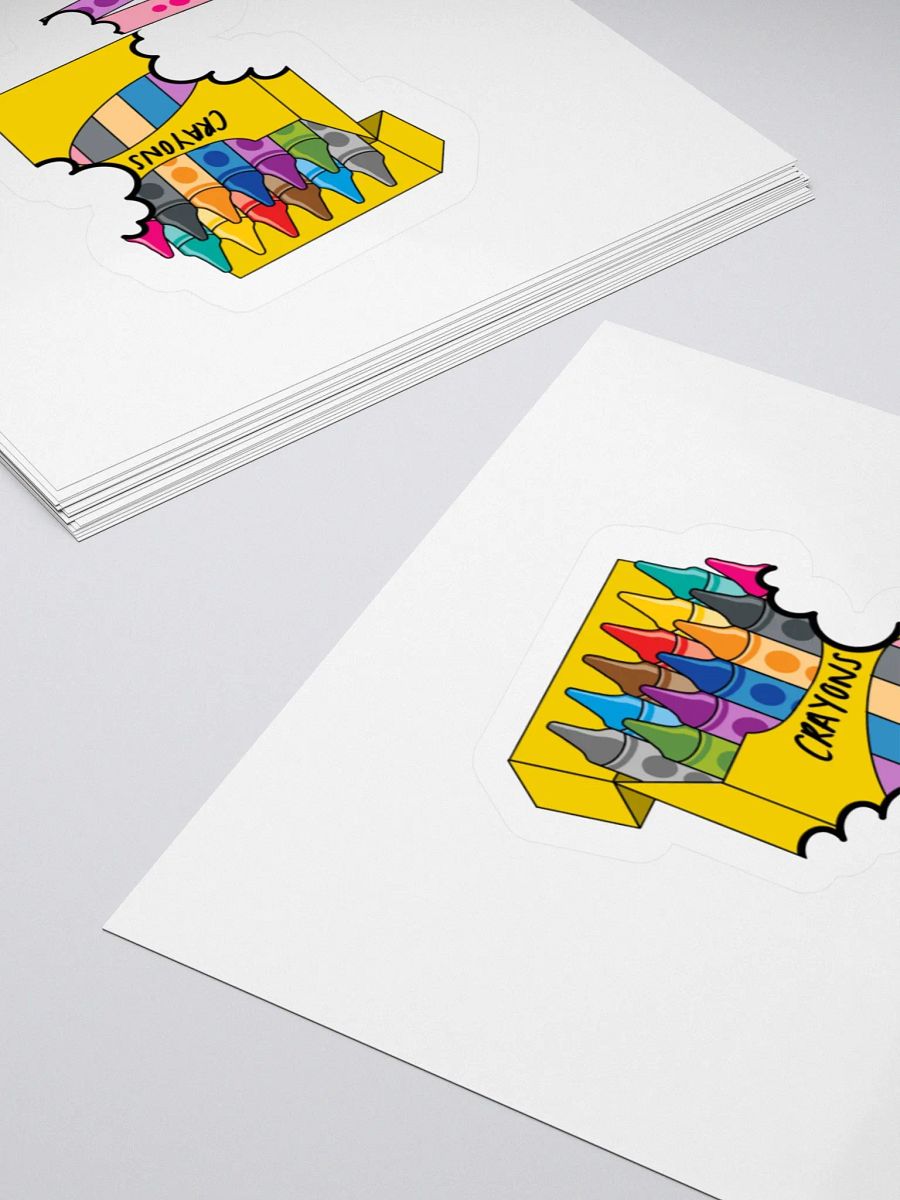 Colorful Crayon Chaos Kiss Cut Stickers product image (13)