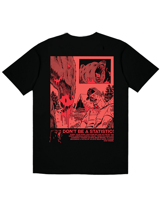 Bear Attack | Black Tee product image (2)