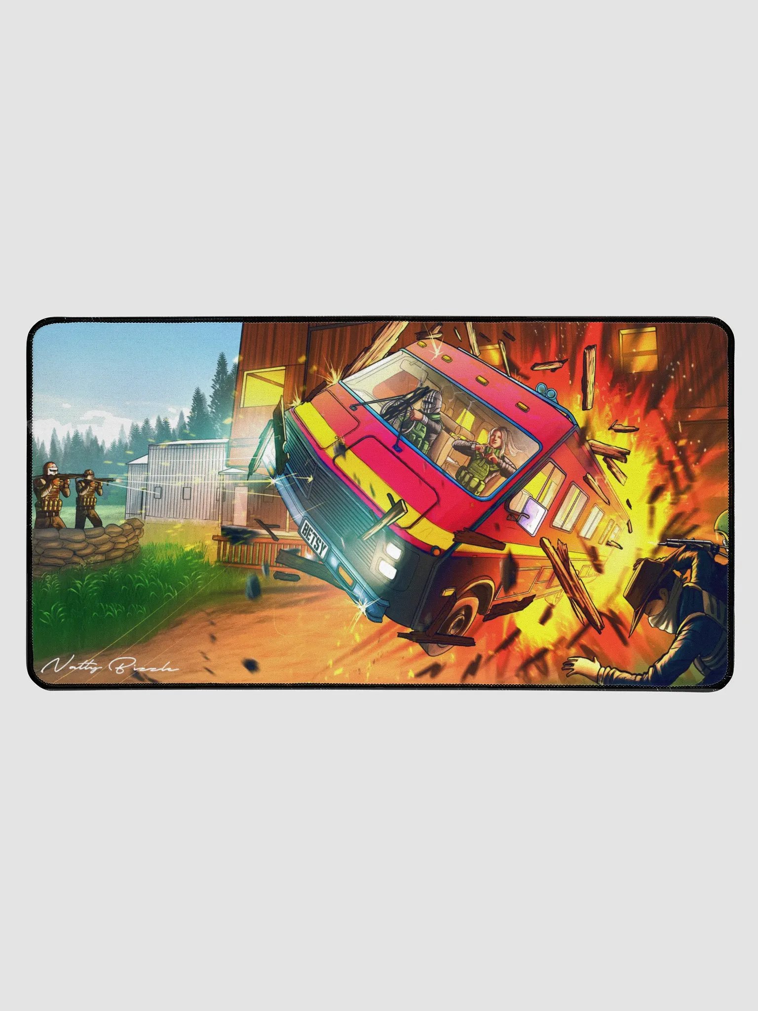 Natty, Bunny & Betsy Adventure Desk size mouse pad product image (1)
