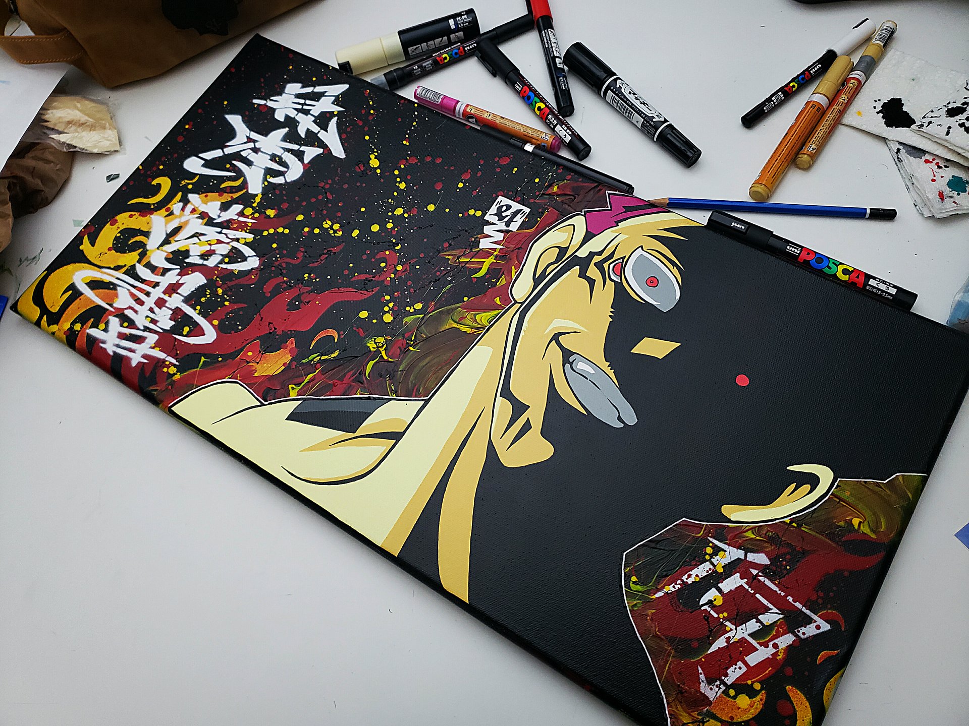 Out Of My Way! ( Wood Panel Canvas Painting ) product image (1)