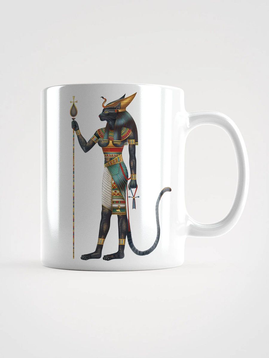Bastet - The Egyptian Cat Goddess White Glossy Mug product image (1)