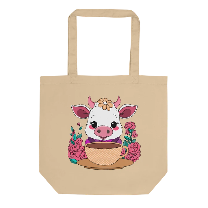 Coffee Break Cow Eco Tote Bag product image (2)