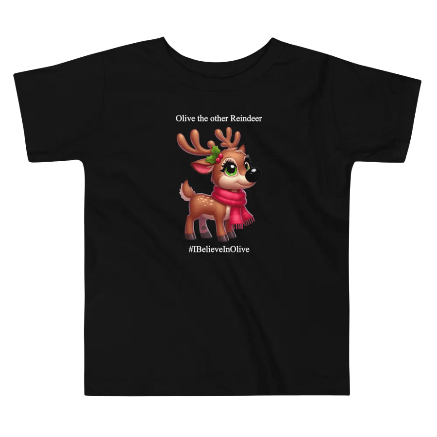 Toddler Official Christmas 'Olive the other Reindeer' Bella+Canvas Toddler T-Shirt product image (3)