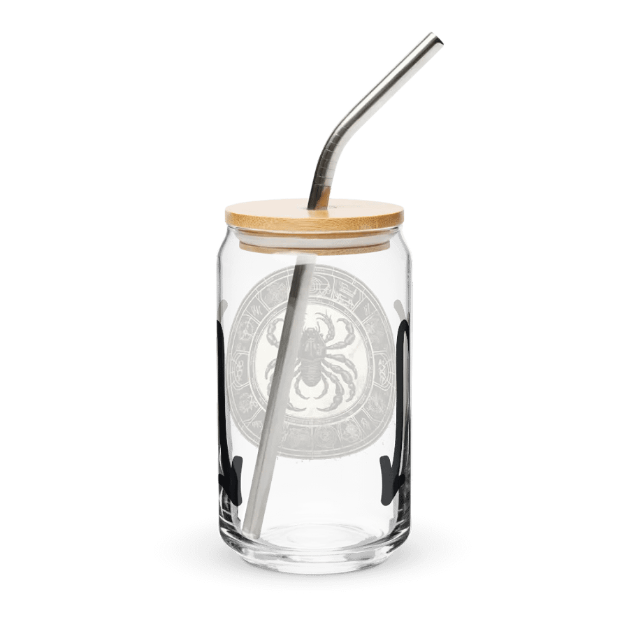Scorpio Zodiac Glass Can Sipper product image (3)