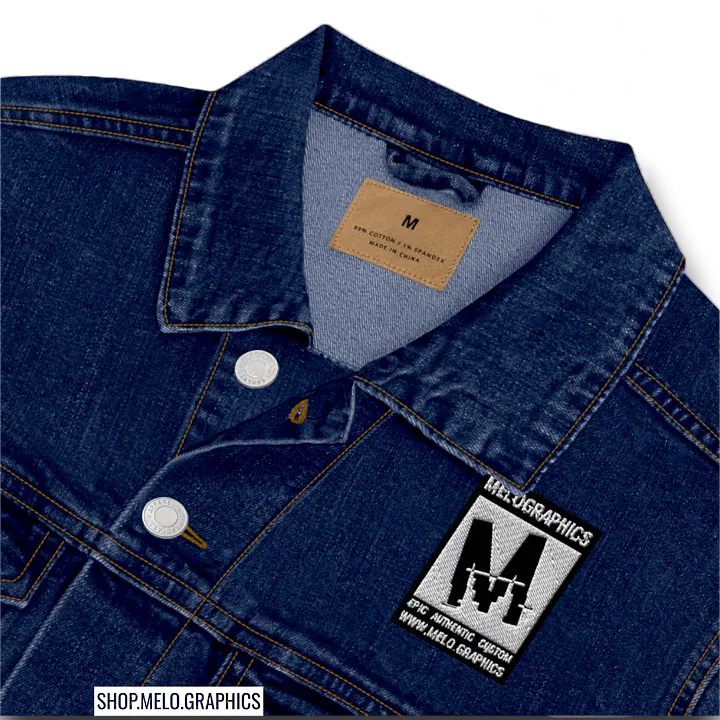 Rated M: White Stitched - Denim Jacket | #MadeByMELO product image (2)