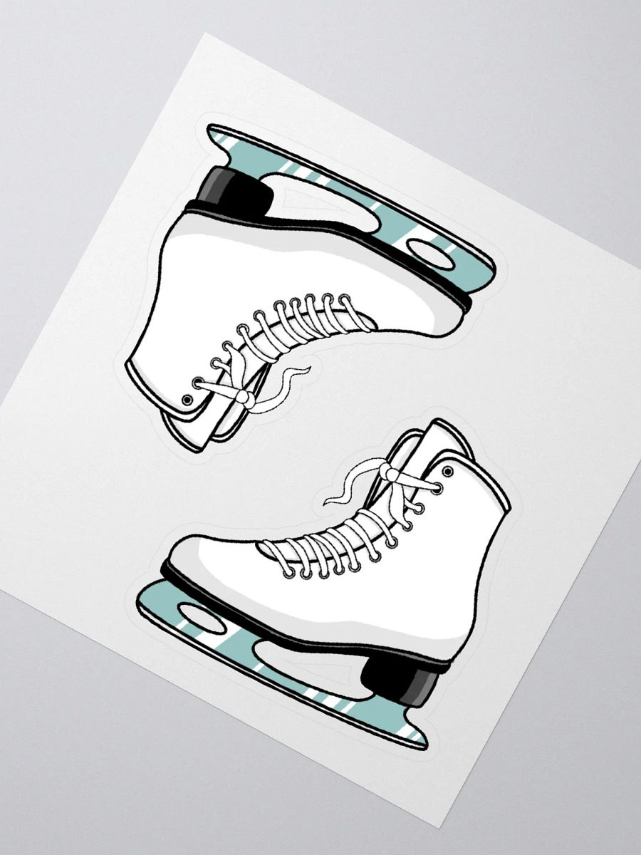 White Ice Skates Sticker Set product image (1)