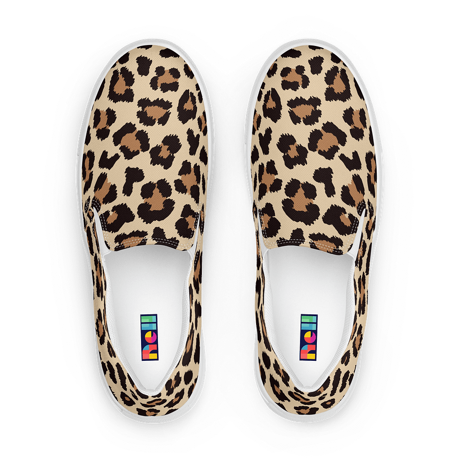 Leopard Print Men's Slip-On Canvas Shoes product image (1)