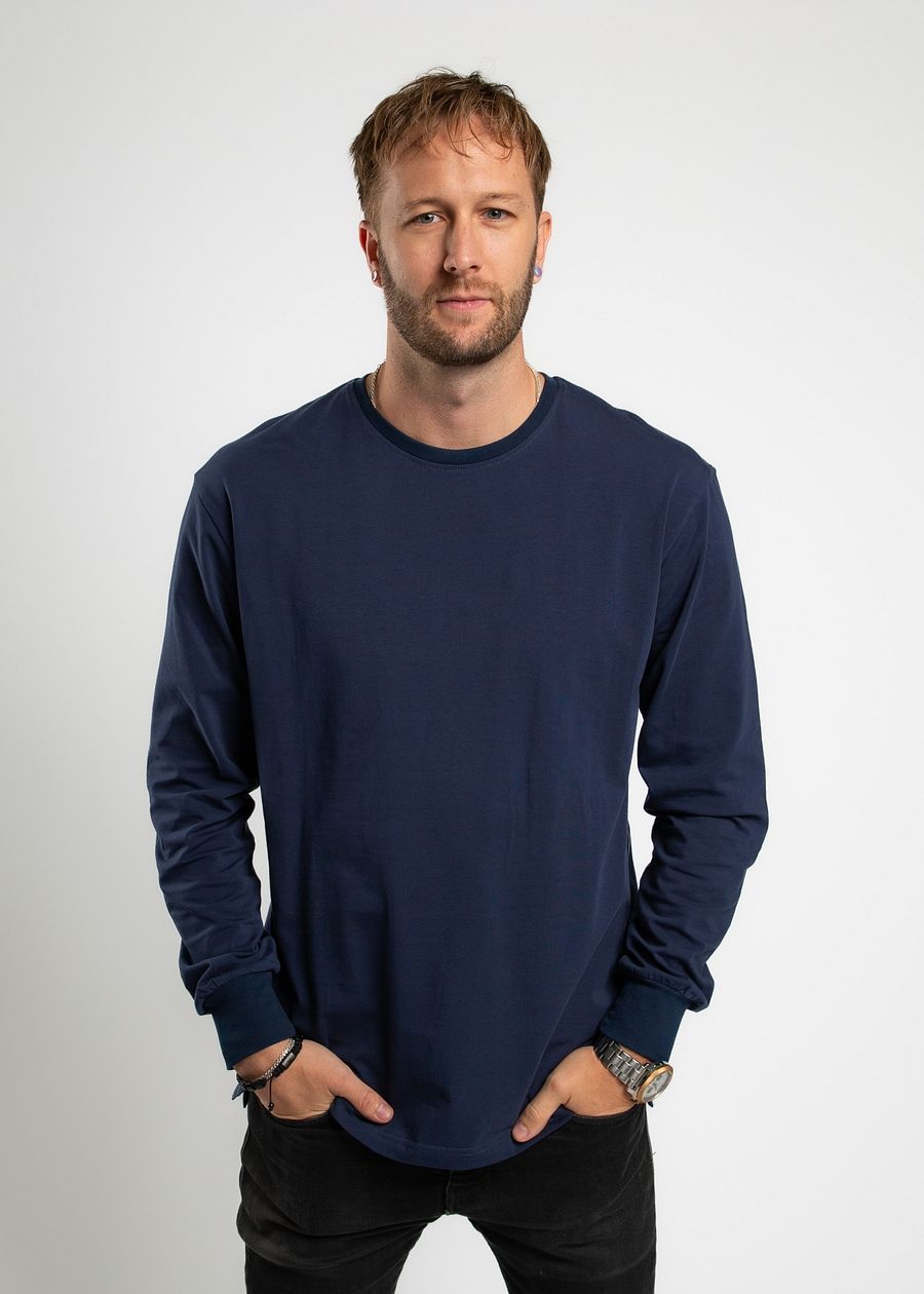Long-Sleeve Tee 2-Pack - Navy/Bone product image (2)