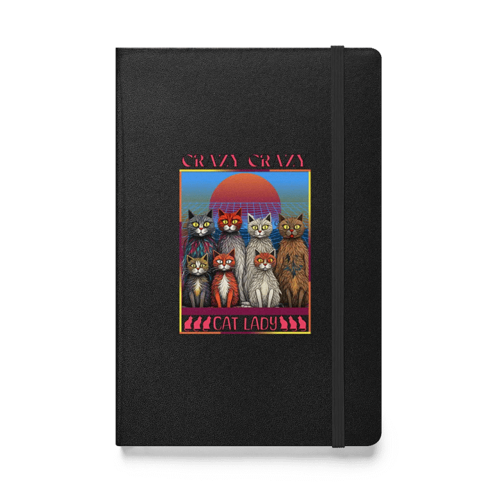 Crazy Crazy Cat Lady Hardcover Notebook product image (1)