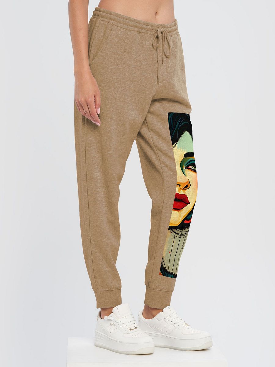 Vibrant Muse Face Illustration Joggers product image (3)