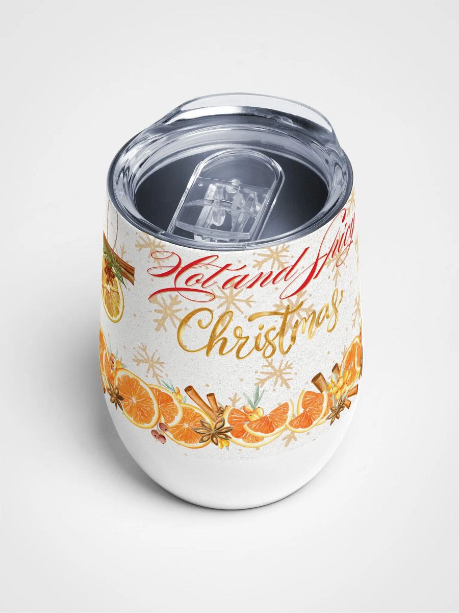 Spiced Holiday Cheers Wine Tumbler gift for moms dads colleagues friends product image (4)
