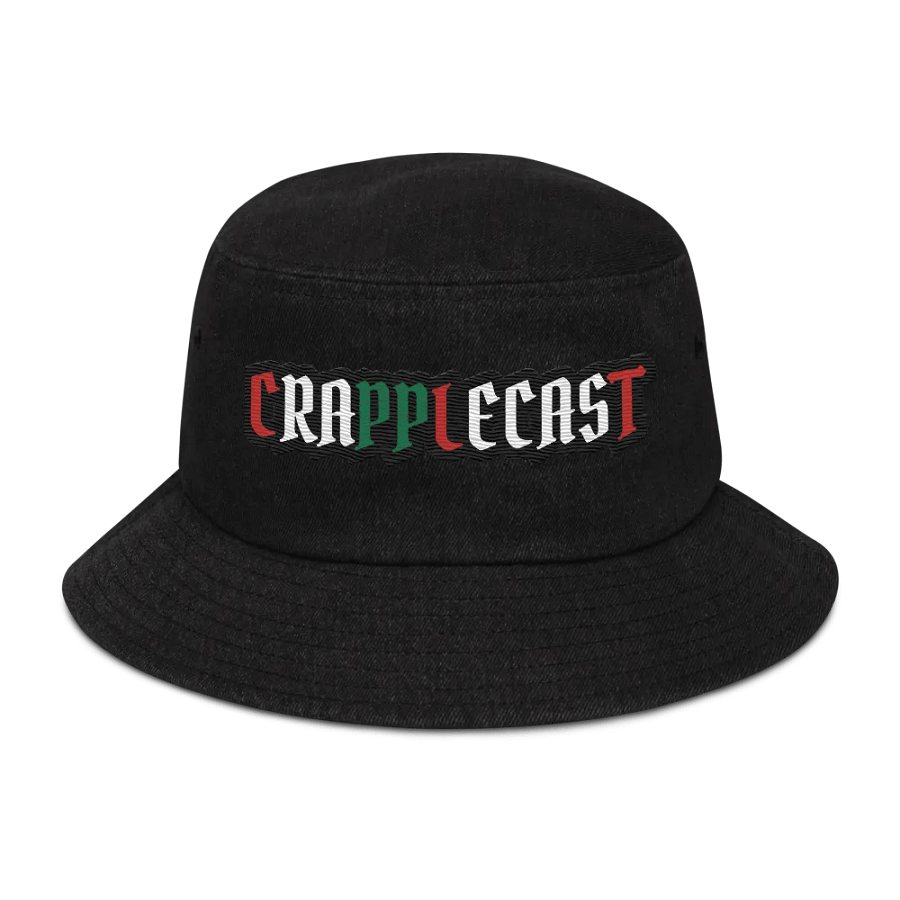 CRAPPLECAST CHRISTMAS DENIM BUCKET HAT product image (1)