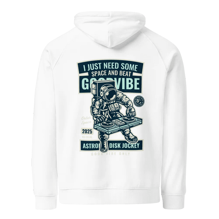 Sleek Blue Ribbon Eco Hoodie product image (2)