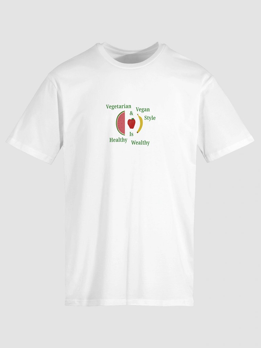 Healthy Wealthy Vegetarian & Vegan Tee product image (5)